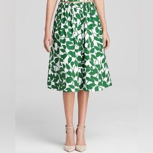 Kate Spade Green Vine Mid Length Skirt